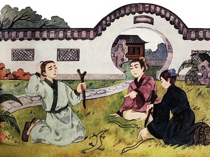 畫(huà)蛇添足的故事插畫(huà)